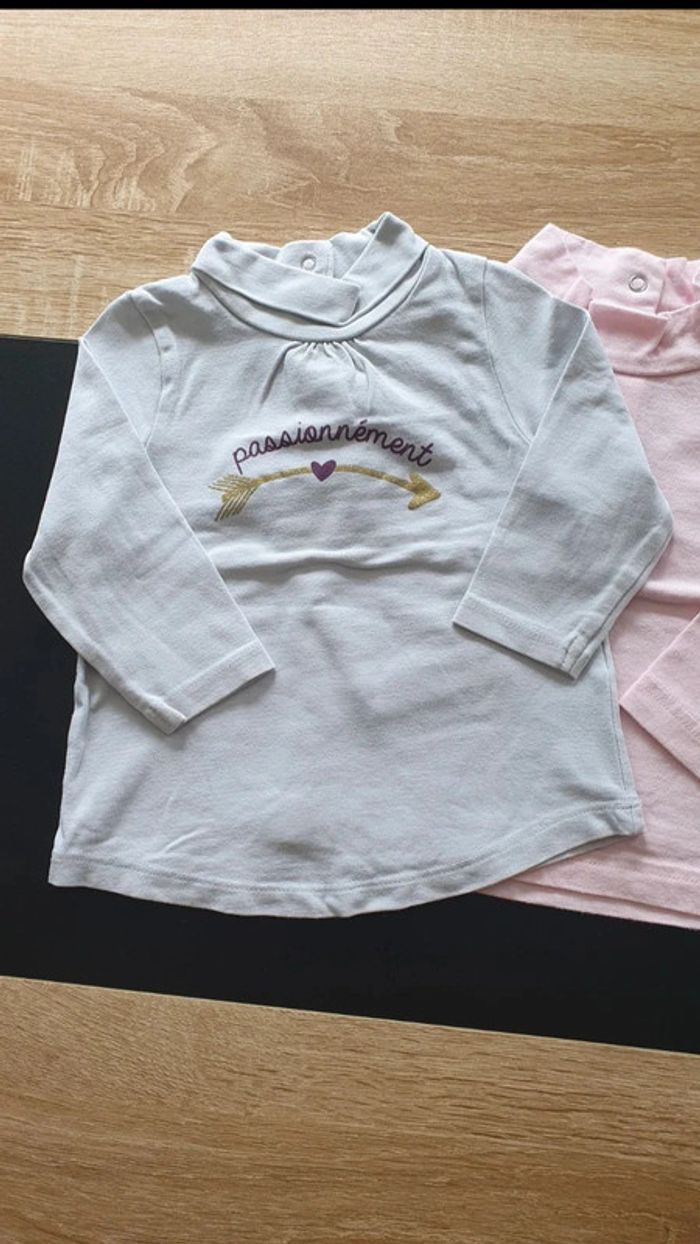 Lot de 5 tee-shirts manches longues 6 mois - photo numéro 5