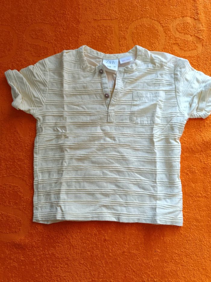 Tee shirt manches courtes Zara 12-18 mois 86 cm