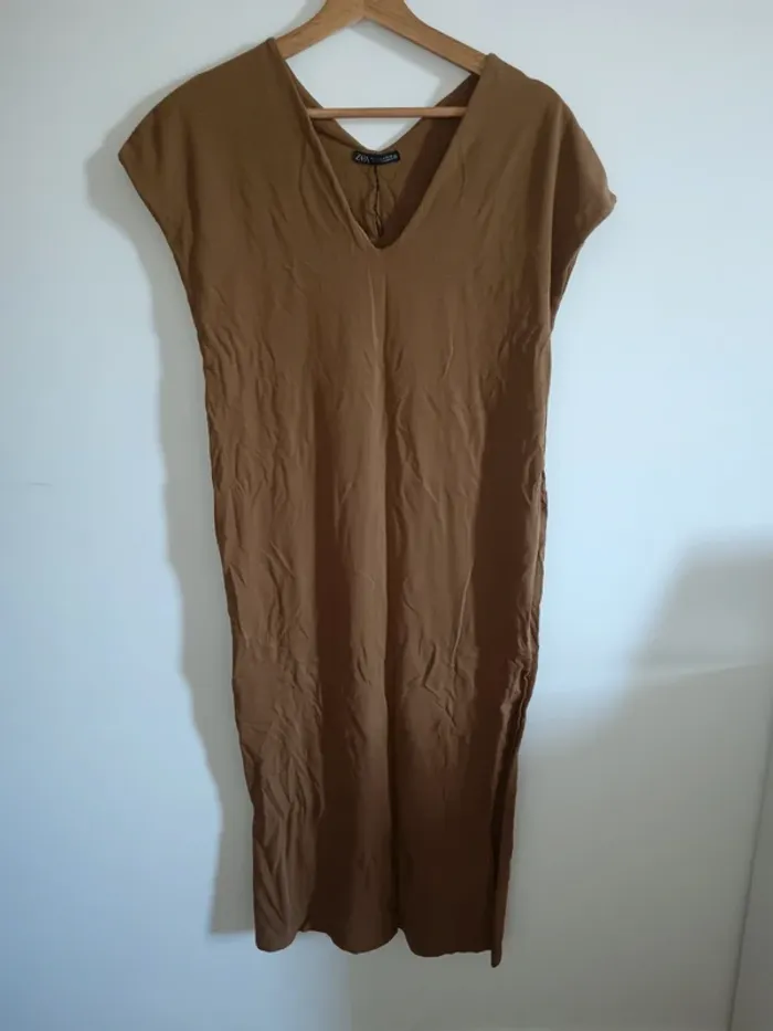 Robe zara marron