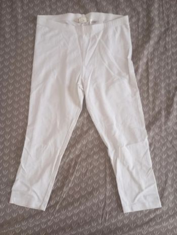 Legging pantacourt blanc