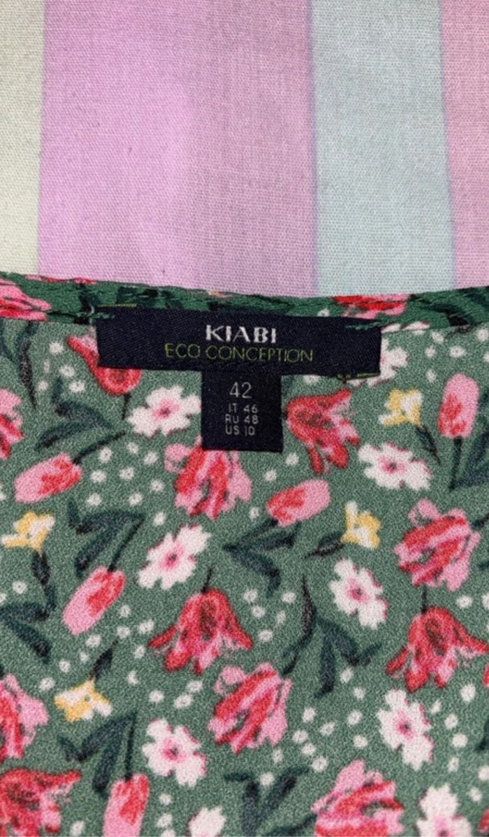 Robe verte à fleur kiabi - photo numéro 4