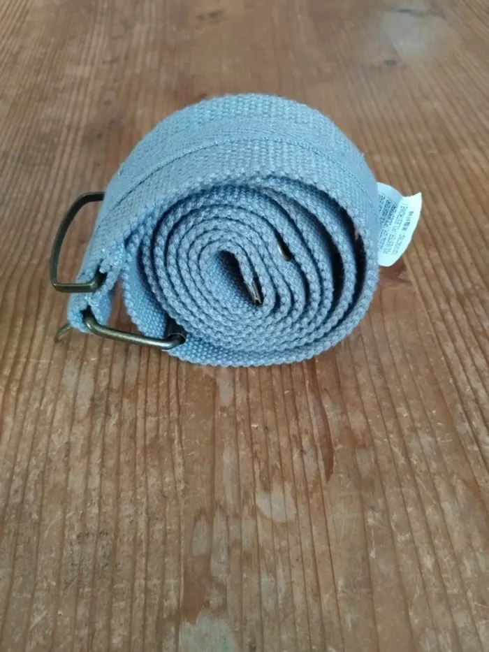 Ceinture en toile grise unisexe – Robuste & Stylée – TBE - photo numéro 4