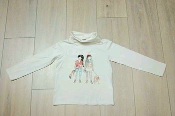 Sous pull blanc avec motif. Fille 6 ans. Marque Tape à l'oeil