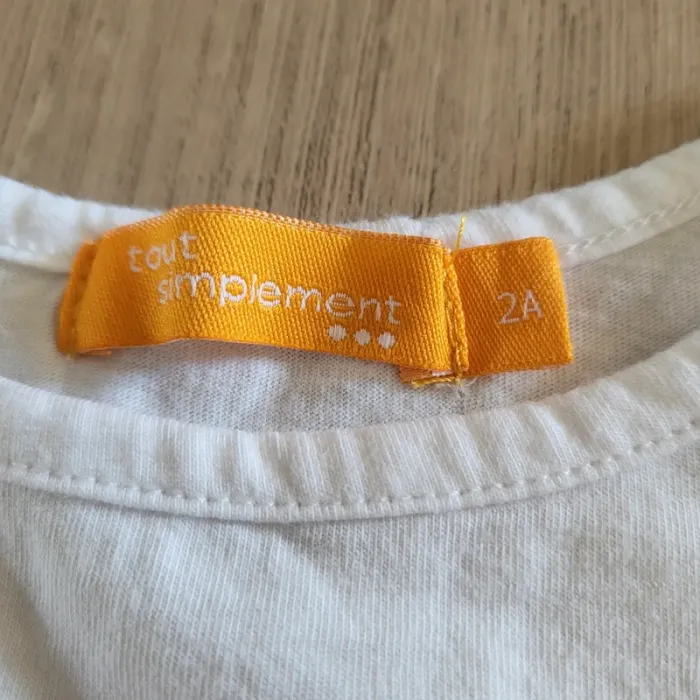 Tee-shirt long manches courtes 2 ans - photo numéro 2