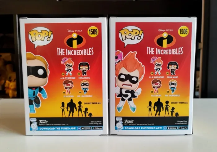 Lot de 2 Figurines Funko Pop Pixar - Disney, Incredibles 20th - Les indestructibles n°1509 & 1506 - photo numéro 3