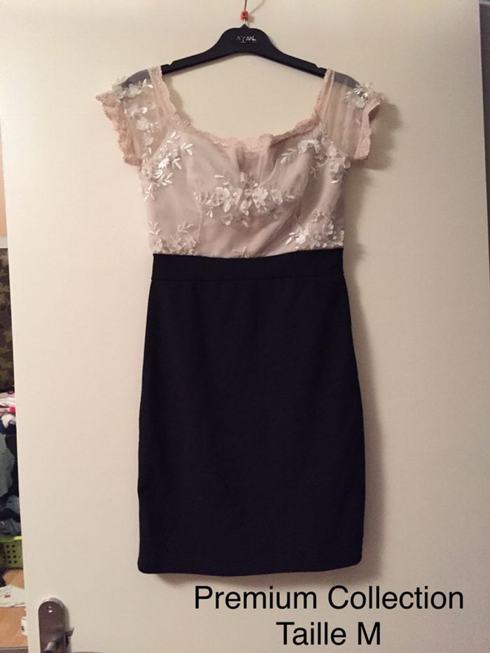 Robe noir/beige Premium Collection Taille M