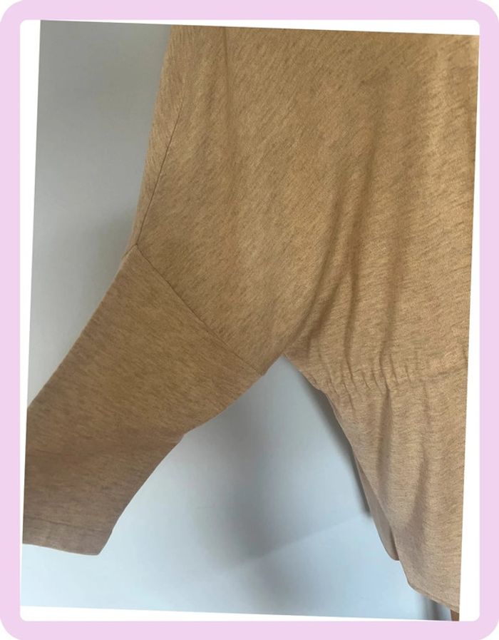 Ensemble 3 pièces Interdee – Taupe clair M/L – Débardeur, gilet capuche, pantalon fluide - photo numéro 3