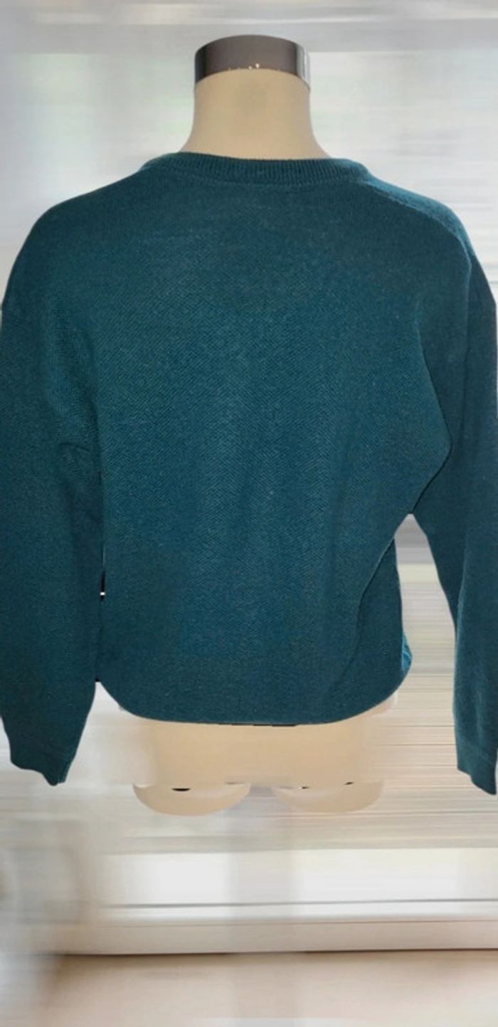 👕 Pull Lacoste vert foncé – col V – taille L - photo numéro 3