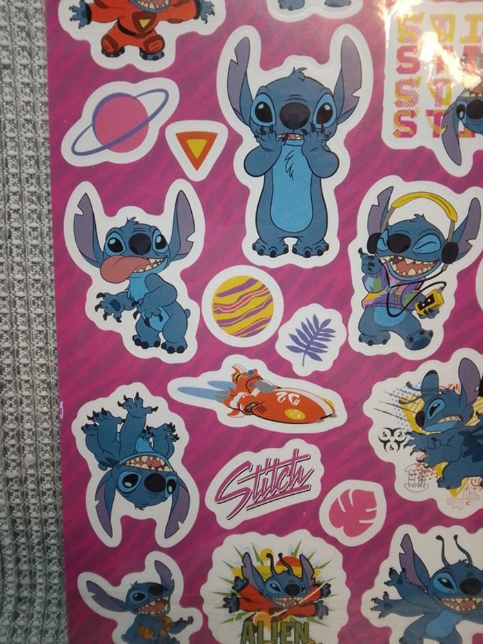 Autocollants stickers x2 Disney "Stitch" - photo numéro 5