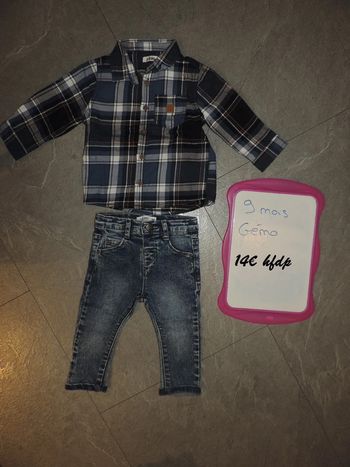 ensemble gémo taille 9 mois