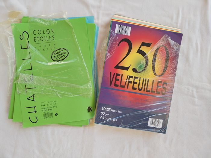 Papier couleur Papeterie 350 feuilles de couleur