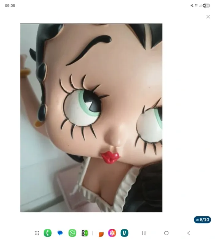 Figurine géante betty boop serveuse 55x30cm - photo numéro 8