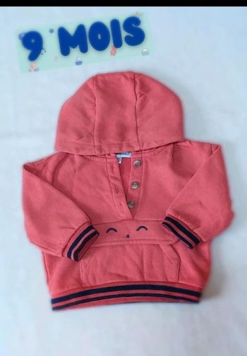 Sweat à capuche 9 mois