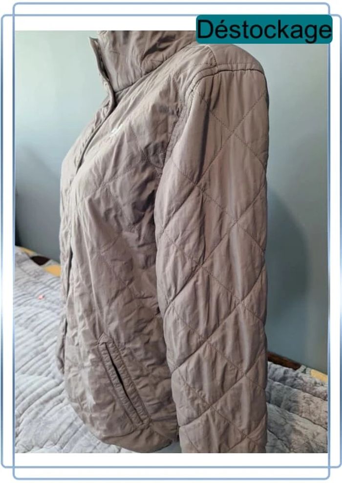 Veste femme the north face marron - taille M - brodé - photo numéro 5
