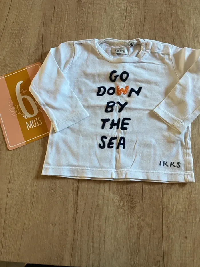 T-shirt manches longues 6 mois garçon