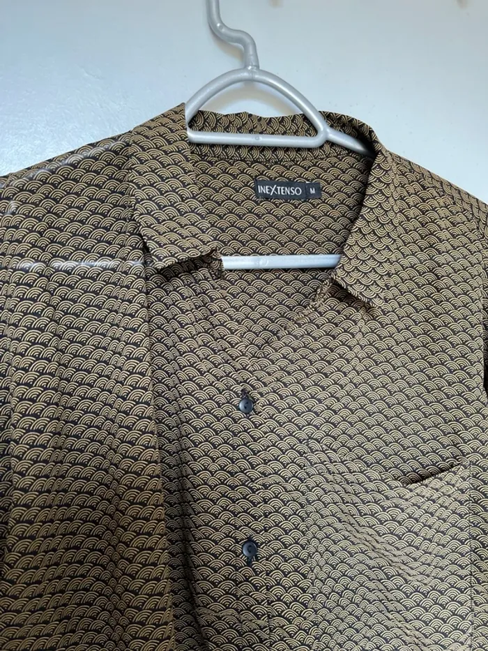 Blouse marron et noire - photo numéro 2