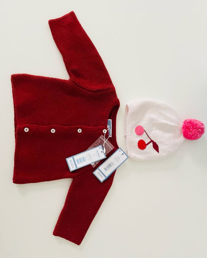Veste / cardigan et bonnet Jacadi - photo numéro 5