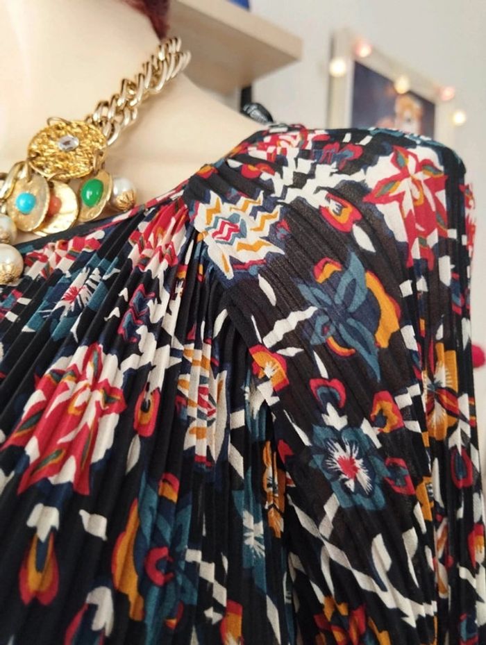💞Robe Plissée Fleurie Monoprix T34-36/XS💞 - photo numéro 5