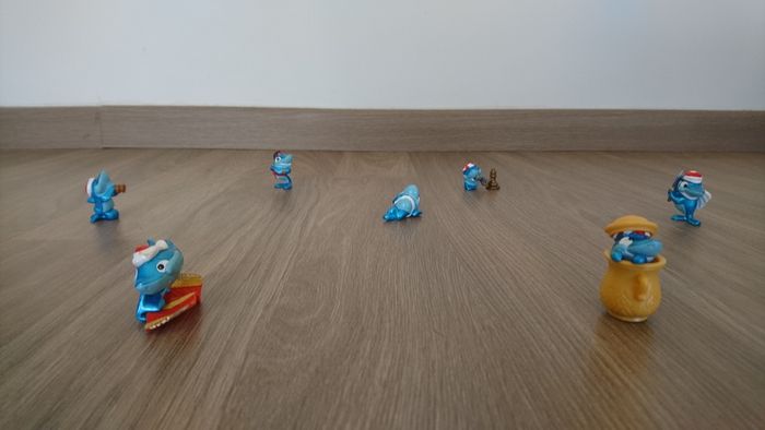 Figurines kinder requins "Squalibaba" (1995)