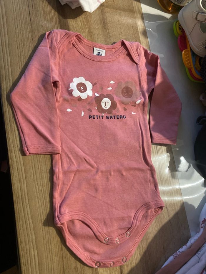 Lot de 6 body ML petit bateau fille 9 mois - photo numéro 6