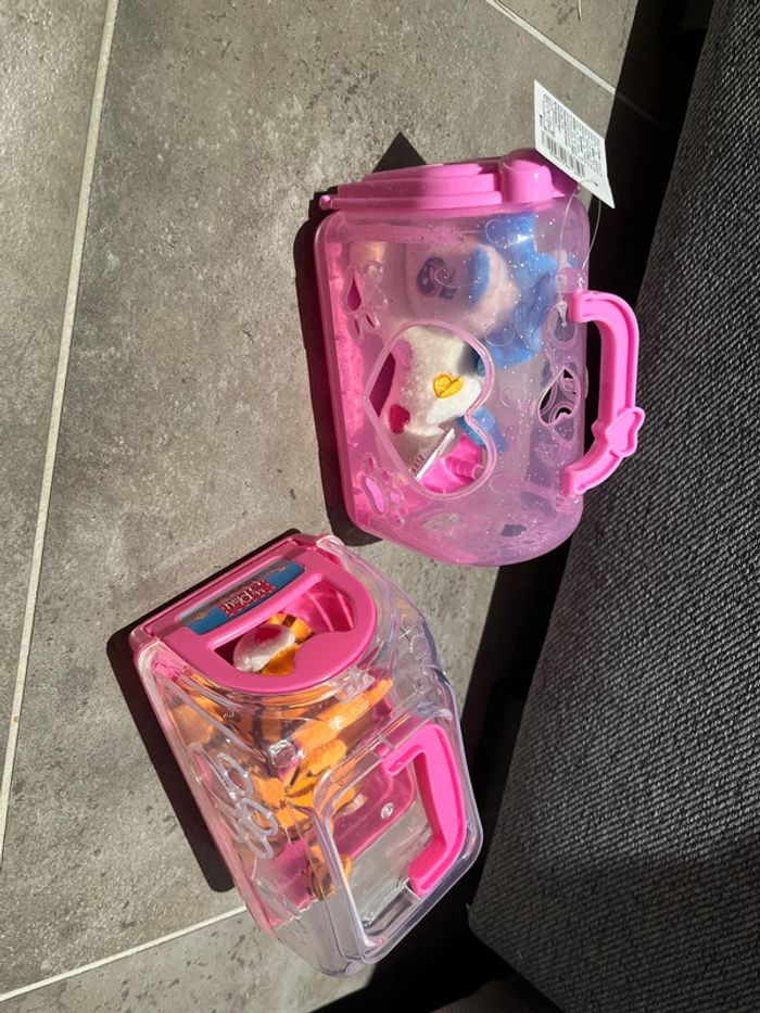 Lot de 2 boites avec peluches - photo numéro 2