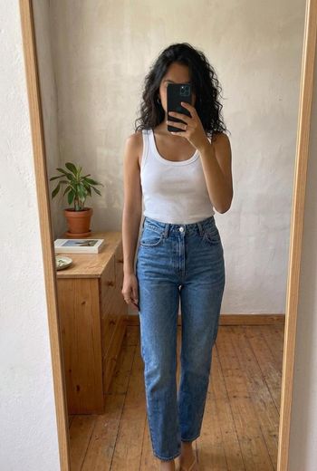 Jean bleu Zara coupe droite