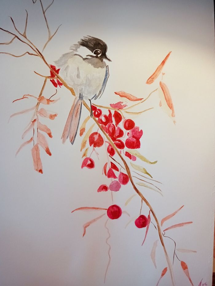 Oiseau 🐦 à l'aquarelle - photo numéro 3