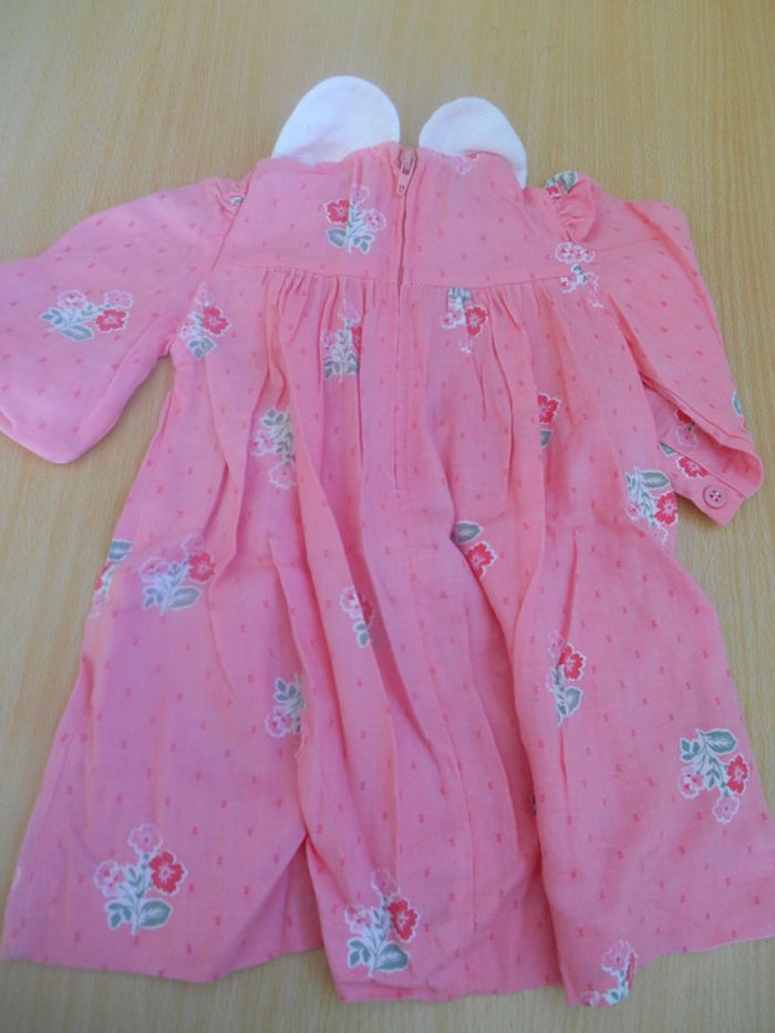 Robe manches longues bébé 3 mois ou pour poupée - photo numéro 2