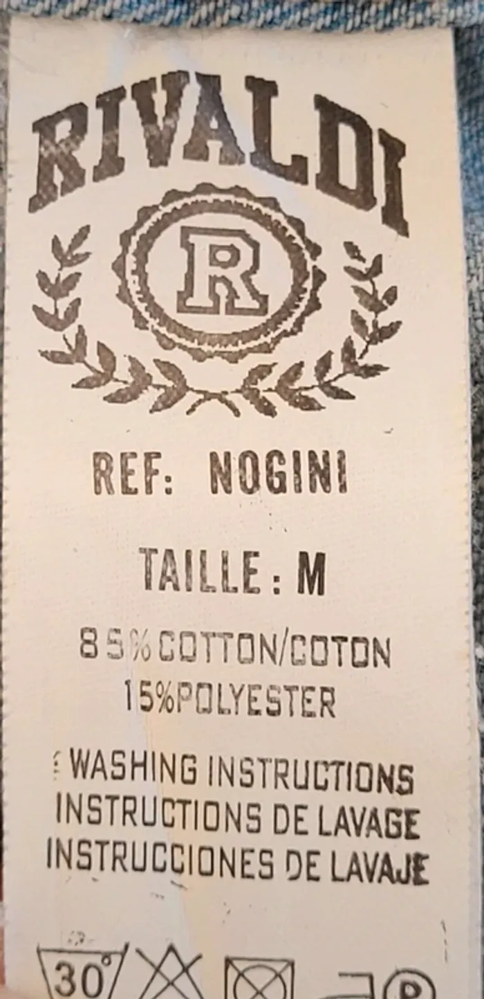 Veste en jean bleue claire Rivaldi Taille M ou 38/40 - photo numéro 7