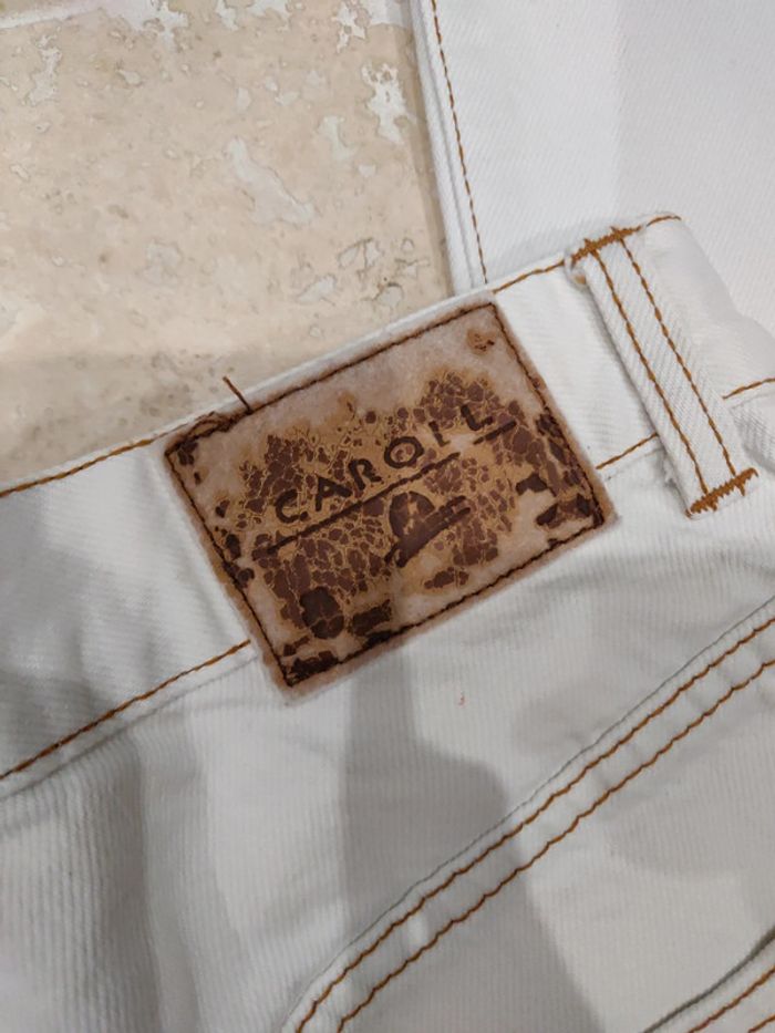 Jean Caroll blanc vintage taille haute T40 - photo numéro 7