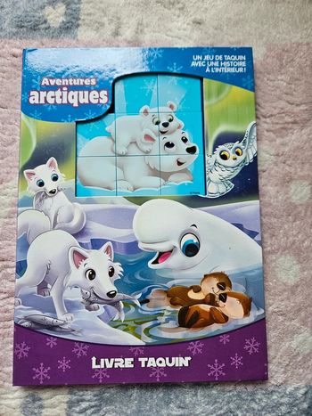 Livre avec taquins aventures articques