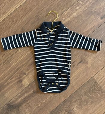Body  bébé garçon 9 mois   Rayé bleu marine e blanc