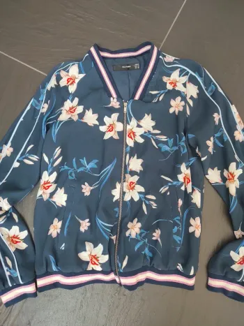 Veste bomber fleurs