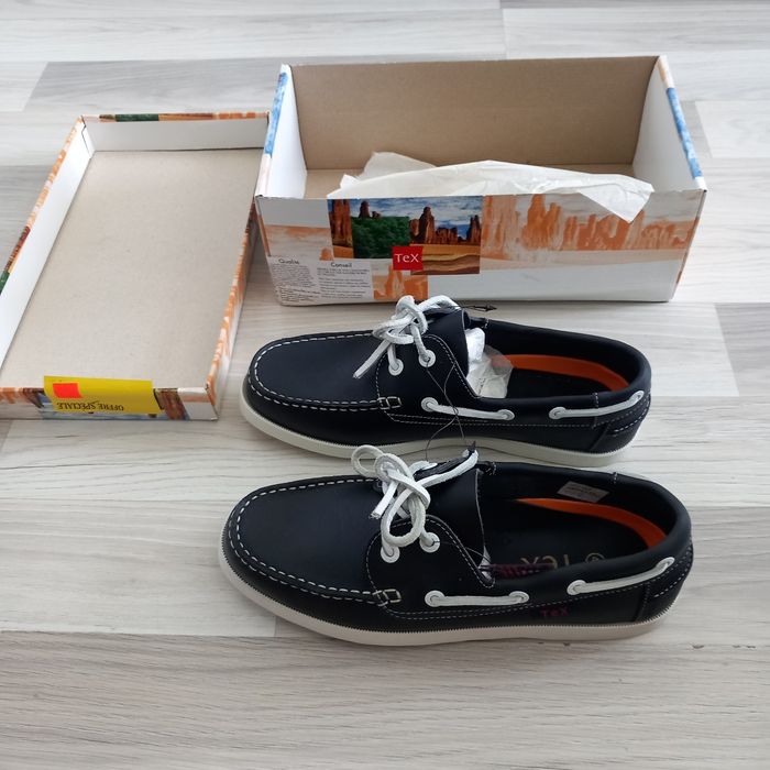 Chaussure homme bleu marine Tex taille 43 - photo numéro 4