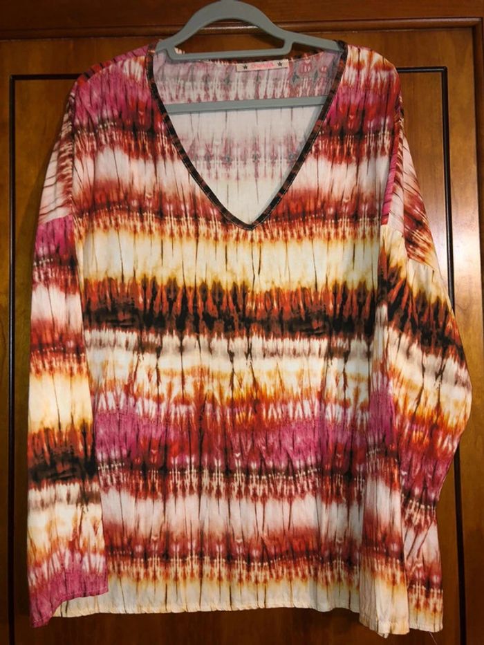 Tunique multicolore Chantal B taille unique