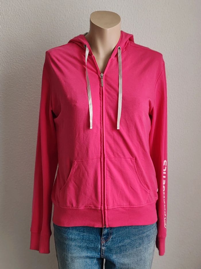 Veste sweat à capuches rose fuchsia Energetics T.40