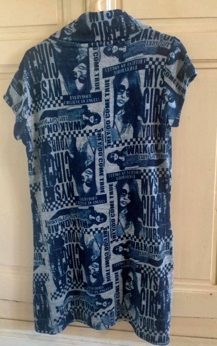 Tunique robe bleue femme/ taille 40-42/ tres bon etat - photo numéro 2