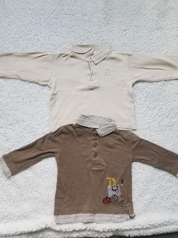 Lot de 2 hauts taille 18 mois bon état