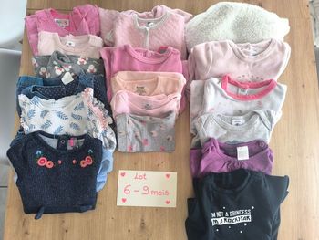 Lot 6-9 mois fille été automne Printemps