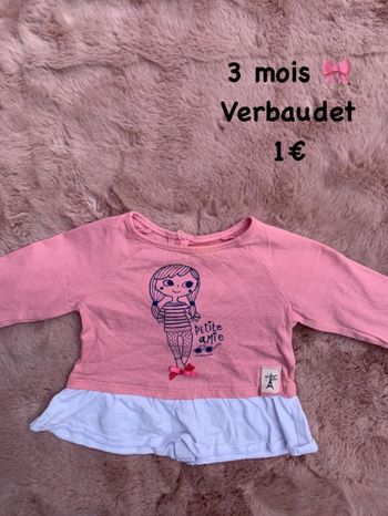 T-shirt 🎀 3 mois 🎀 Verbaudet
