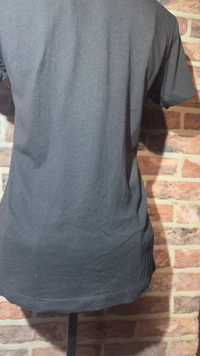 T-shirt gris foncé avec logo Pull and Bear Taille S / 36 - photo numéro 12