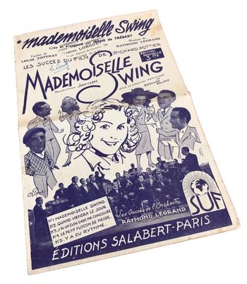 Années 1942 Partition Mademoiselle Swing Etampes (Essonne) Marcel Longuet