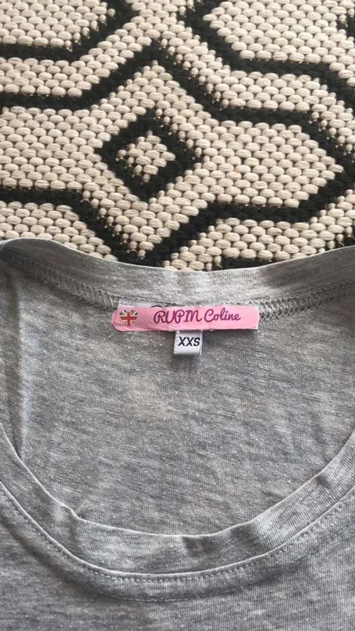 Tee-shirt gris xxs - photo numéro 3