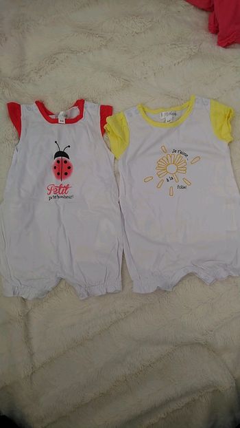 Lot de 2 combishorts neuves bébé