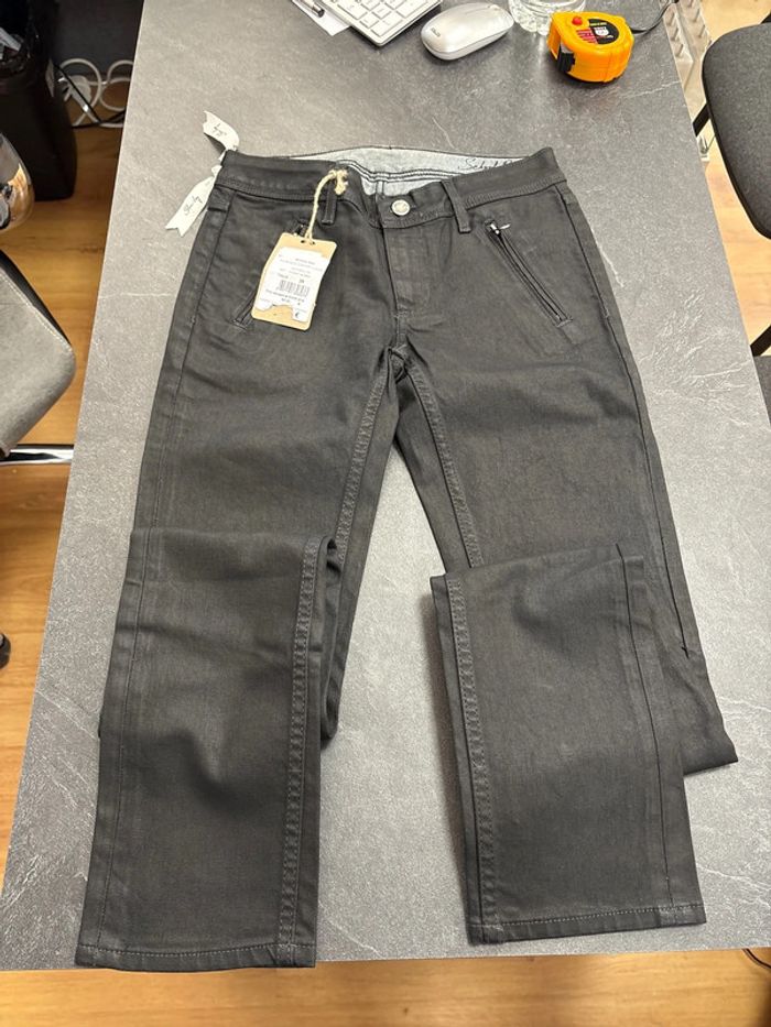 Jeans pour femme school rag pulse slim confort laqué anthracite taille 26