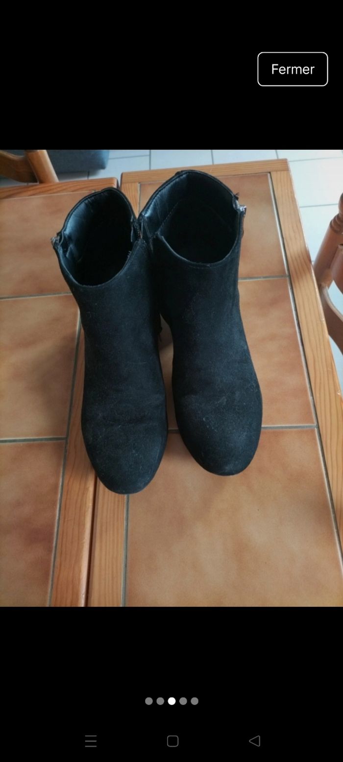 Bottines Gémo noires pointure 40 - photo numéro 2