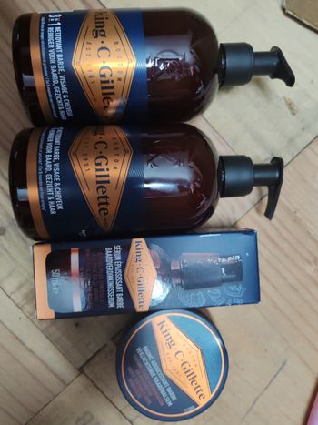 Lot soin barbe king c Gilette 