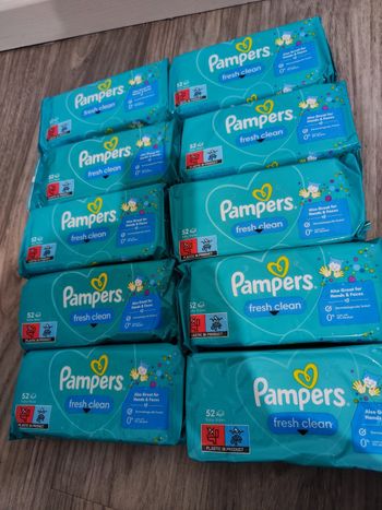 Lingettes Pampers fresh clean