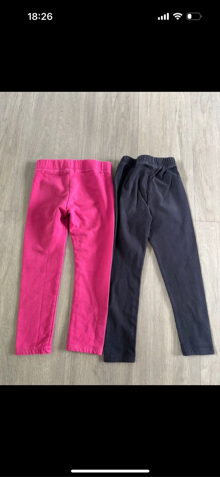Lot de 2 leggings taille 3 ans