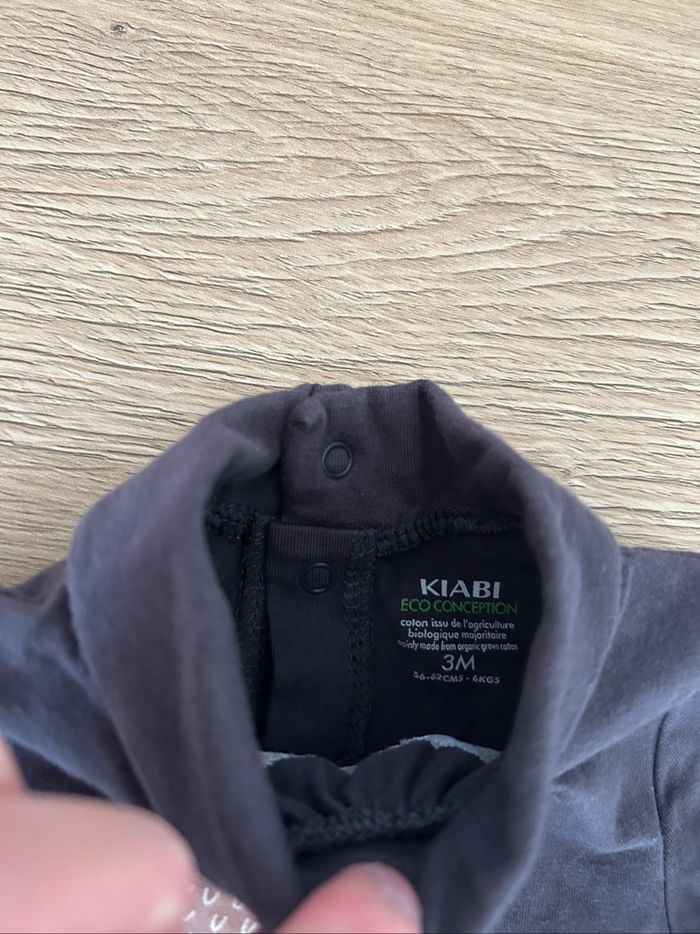 Pull col roulé bébé fille taille 3 mois Kiabi - photo numéro 3